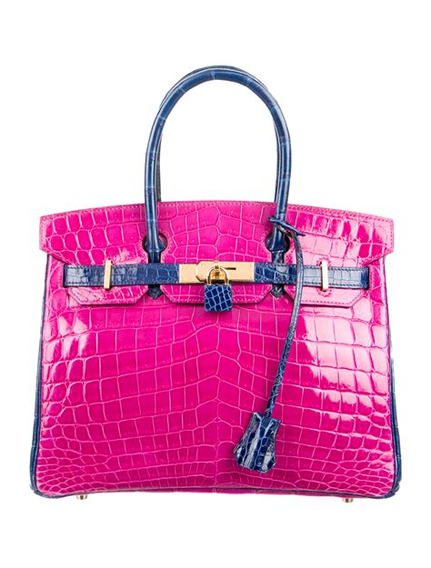 hermes croc birkin 30